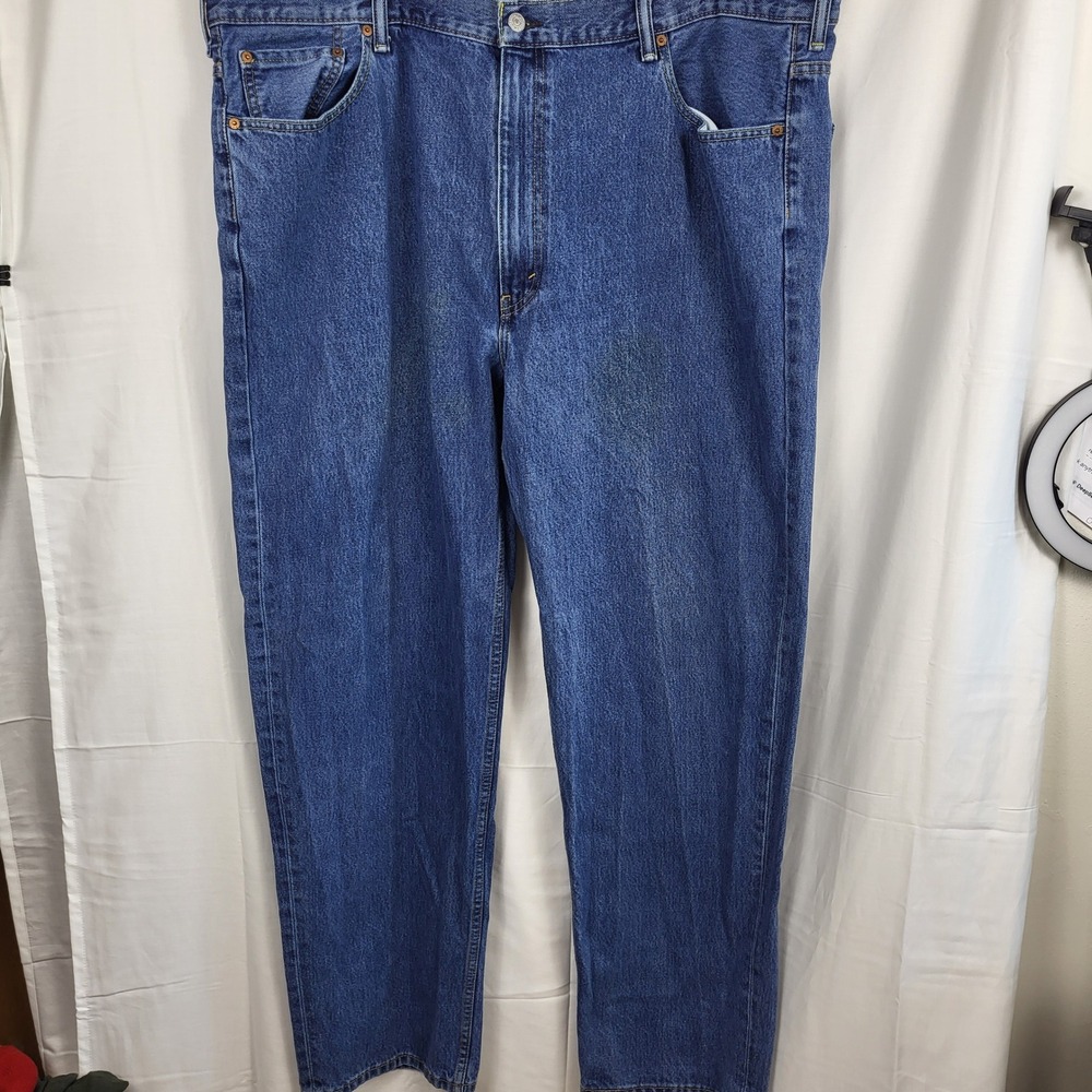 Levis 550 Jeans Mens 46x34 Blue Relaxed Fit Tapered Leg Denim Pants